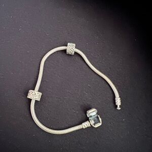 Pandora Silver Textured Bracelet